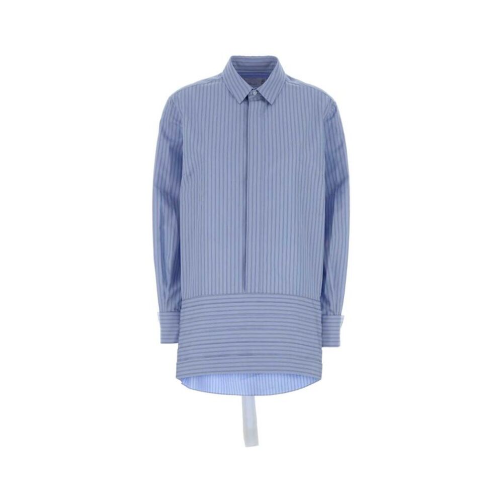 Sacai Women Embroidered Poplin Shirt Dress